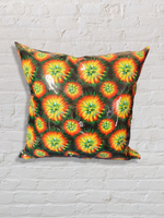 Hippie Firework Vinyl Tattoo Pillow