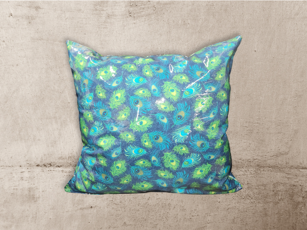 Peacock Vinyl Tattoo Pillow