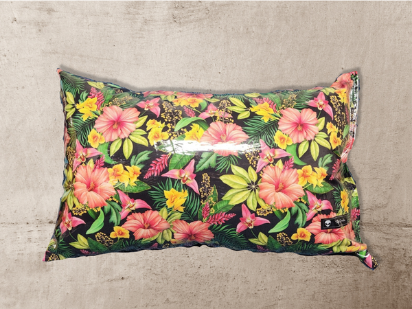 Tropical Hibiscus Vinyl Tattoo Pillow