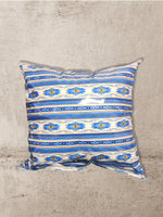 Striped Blue Vinyl Tattoo Pillow