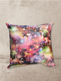 Neon Galaxy Vinyl Tattoo Pillow