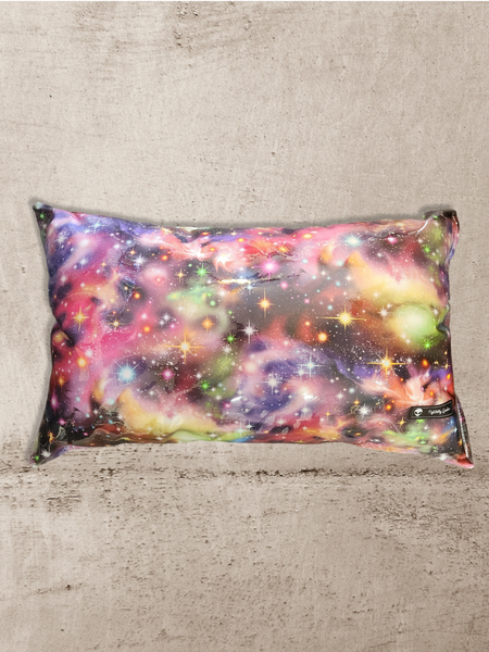 Neon Galaxy Vinyl Tattoo Pillow