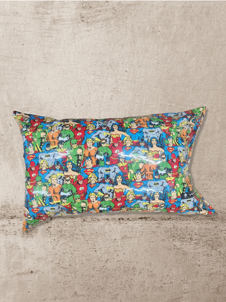 Vintage Superhero Vinyl Tattoo Pillow