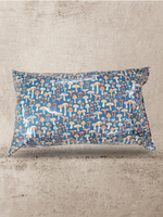 Teal Retro Mushie Vinyl Tattoo Pillow