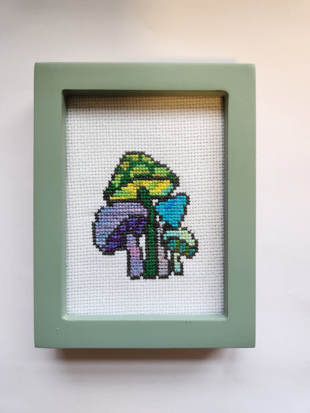 Mushroom Cross Stitch Multicolour