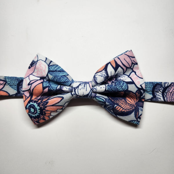 Pastel Floral Bowtie