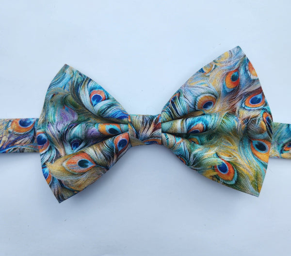 Peacock Feather Bowtie