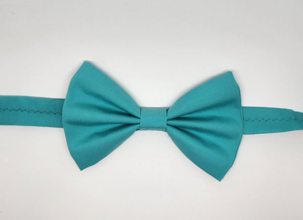 Teal Solid Bowtie