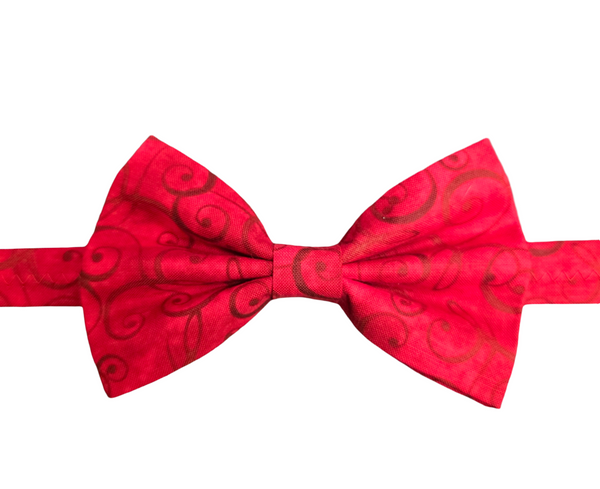 Red Swirls Bowtie