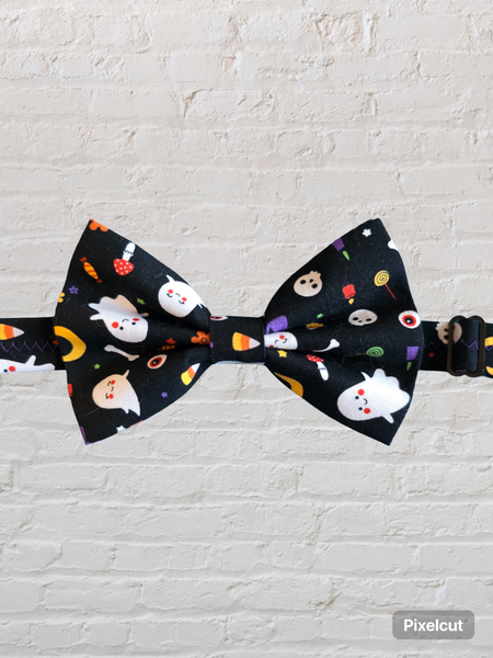 Cute Spooky Ghost Print Bowtie