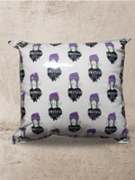 Beetlejuice Vinyl Tattoo Pillow