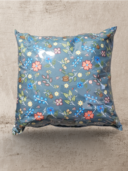 Indigenous Blueberry Vinyl Tattoo Pillow