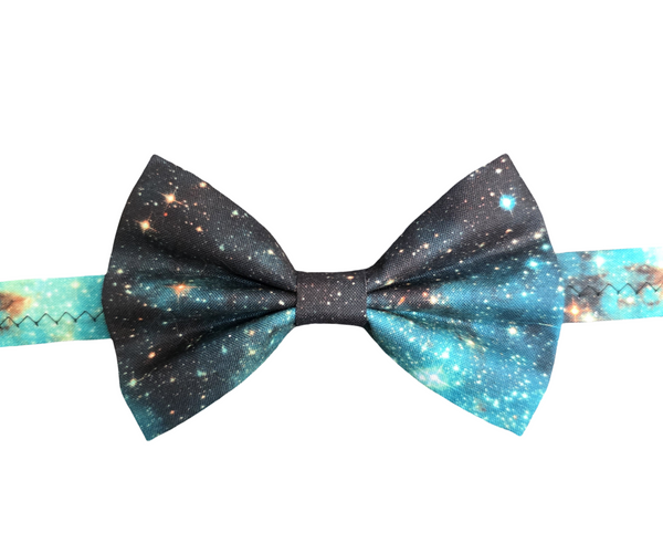 Teal Galaxy Bowtie