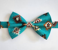 Teal Diamond Bowtie