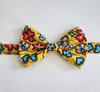 Bold Yellow Flower Bowtie